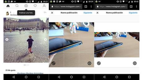 Instagram ahora permite publicar fotos desde la Web
