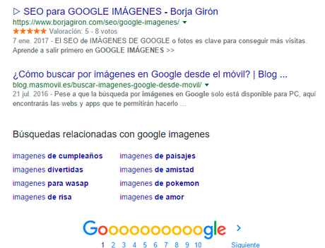 resultado google imagenes sin AMP