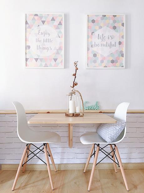 El salón NÓRDICO tipo LOFT de Sonia