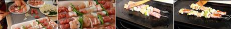 RECETA - Brochetas de pollo, panceta y salchichas