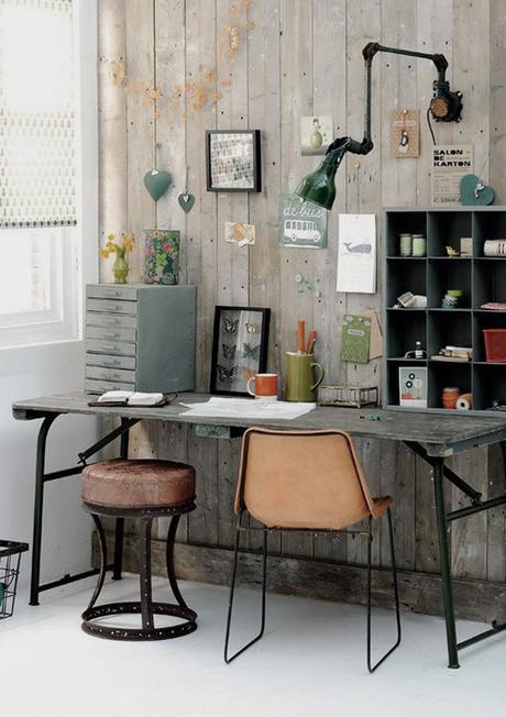 industrial style work space, zinc things