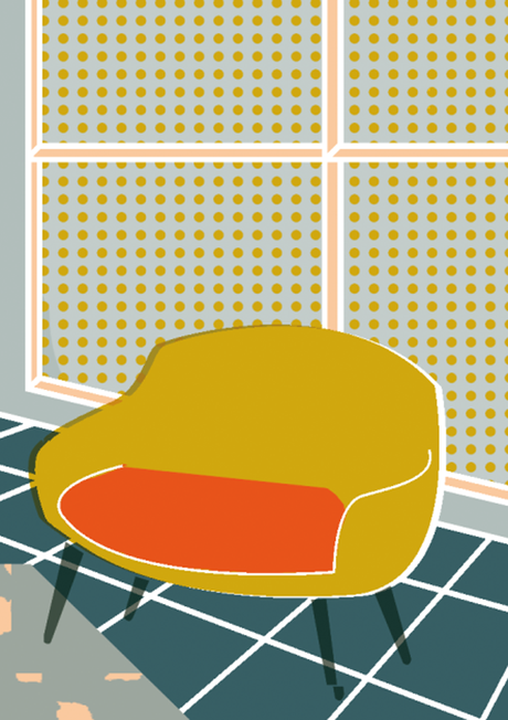 freelance illustration elena boils, chairs collection