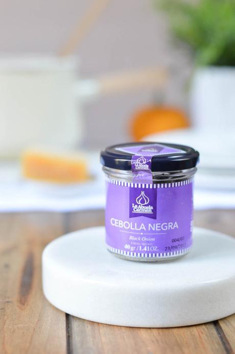 Risotto de setas al PX  con cebolla negra