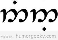 Y tu, quien eres?El tatuaje del 9 (El Señor de los Anillos)