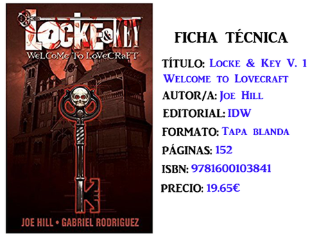 Reseña: Locke & Key Vol. 1: Welcome to Lovecraft, de Joe Hill y Gabriel Rodríguez