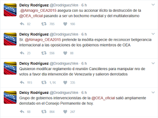 Nuevo intento ilegal en la OEA fue derrotado, dijo Canciller de Venezuela