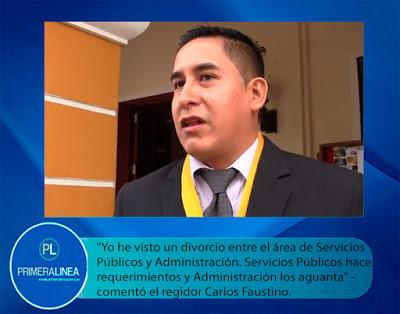 Carlos Faustino: LA GESTIÓN DE BAZÁN ES LENTA E INEFICIENTE…