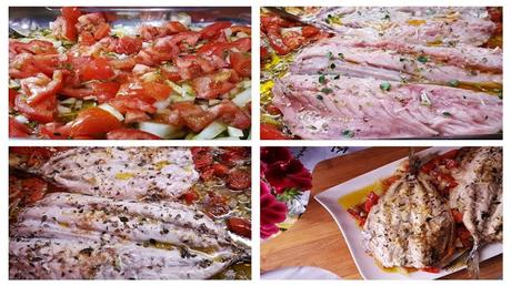 Caballas al horno