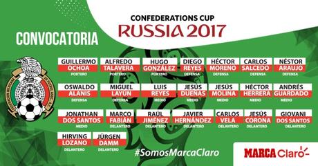 Convocados al Tri para Copa de Oro y Copa Confederaciones