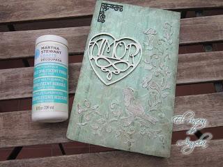 Como hacer un cuadro  Mixed media con un trozo de madera y técnicas muy faciles