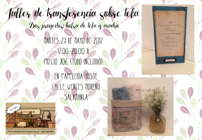 TALLER TRANSFERENCIA DE IMÁGENES OBRE TELA