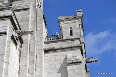 Gárgolas en la Basílica del Sacré Coeur en Montmartre