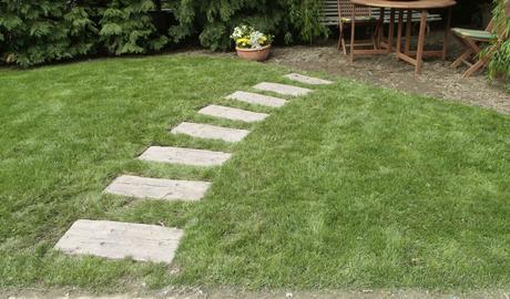 Hacer un camino con traviesas