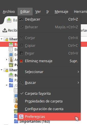 Permitir el contenido remoto de los emails en Thunderbird