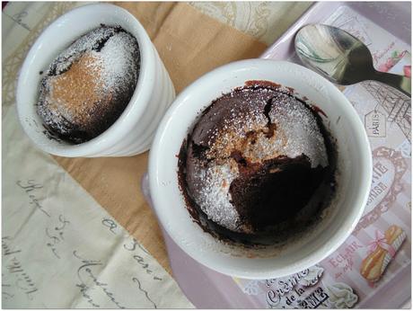 Soufflés de chocolate