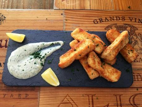 Halloumi frito con Za´atar