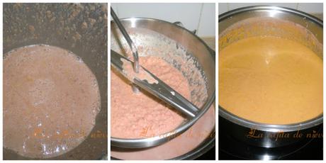 Crema de marisco con gambones