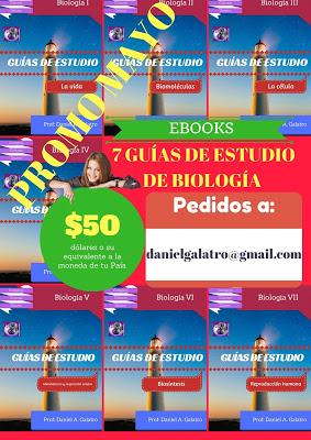 Promo Mayo: BIOLOGÍA: 7 GUÍAS DE ESTUDIO .Aquí puedes ver el índice de cada una