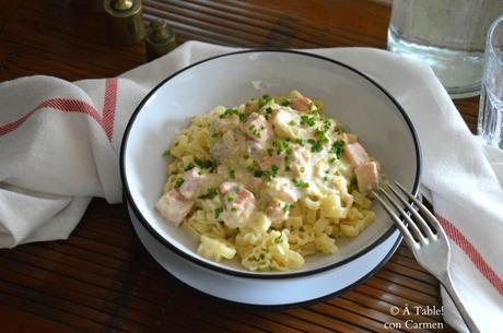 Pasta con Salmón y Vodka