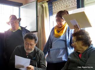 Postales de la tercera edad sobre la elección de cargos Centro de Jubilados