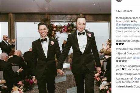 Jim Parsons, “Sheldon Cooper”, se casa con su pareja desde hace 14 años #TheBigBangTheory #series