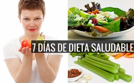 Seguro que cuando leíste el título de este post pensaste ... 7 días de dieta saludable
