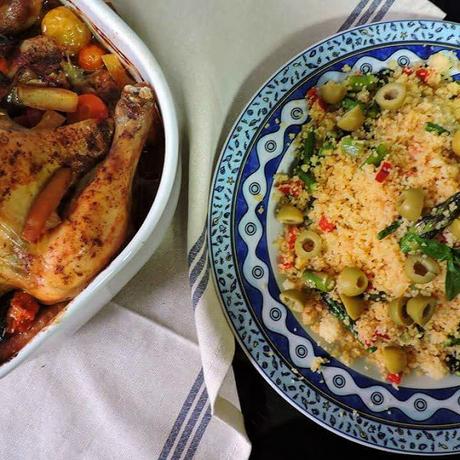 Cous - cous con verduras salteadas y limón encurtido, sabores exóticos, cocina oriental