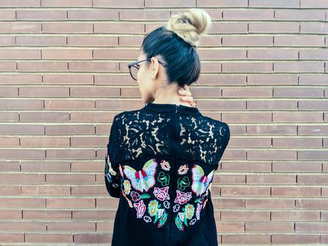 EMBROIDERED BUTTERFLIES