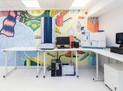 Unas coloridas ilustraciones para vida laboratorio médico