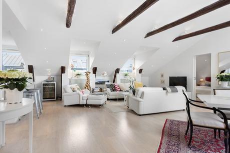 mesa de comedor estilo escandinavo distribución diáfana decoración comedores decoración áticos blog decoración nórdica 