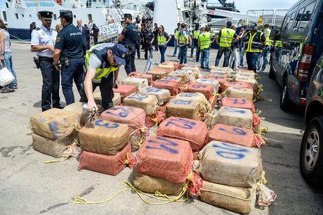 Desmantelan cargamento de Cocaína en barco con bandera de Venezuela