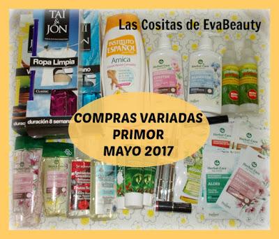 Compras variadas Primor Mayo 2017