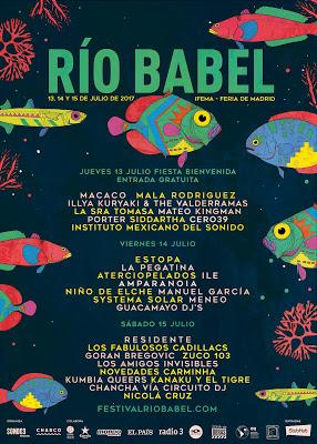 Festival Río Babel 2017: Mala Rodríguez, Macaco, Novedades Carminha, Manuel García, Cero39...
