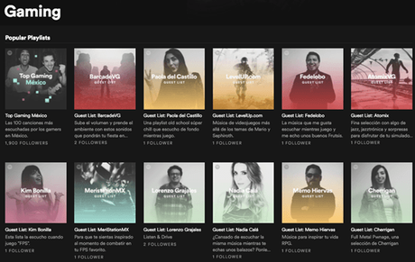 Ahora Spotify tendrá una categoría de Gaming con playlists de invitados Ahora Spotify tendrá una categoría de Gaming con playlists de invitados