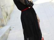 Vestido negro encaje METISU