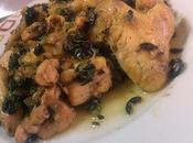 Pollo picadillo aceitunas negras