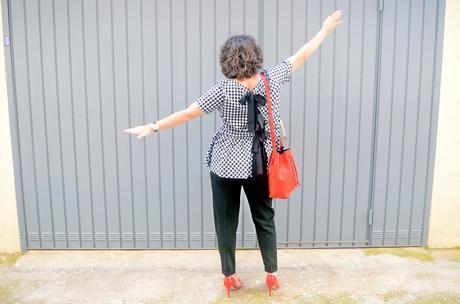 Blusa cuadros vichy con lazada trasera Blusa cuadros vichy con lazada trasera