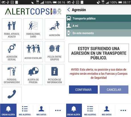 AlertCops, una aplicación de seguridad ciudadana.