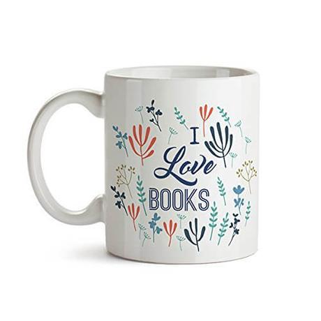 Taza para lectores: I love books