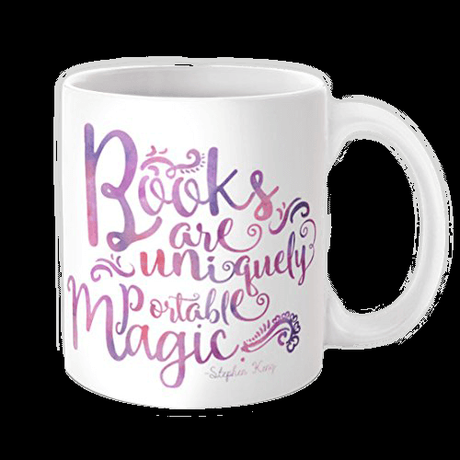 Taza para lectores: los libros son magia portátil