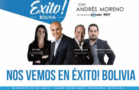 Éxito! Bolivia: 4 conferencias para los emprendedores de Bolivia