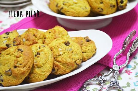 Cookies de aguacate y chips de chocolate