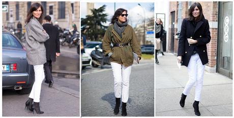 ¿Cómo usar pantalón blanco en invierno?