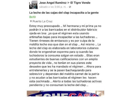 #Curiosidades Opositor culpa a la #leche del #Clap de que su hermana y prima estén embarazadas  #Venezuela