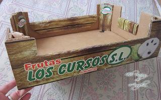 Como convertir una caja de frutas en una bonita bandeja, me encanta reciclar