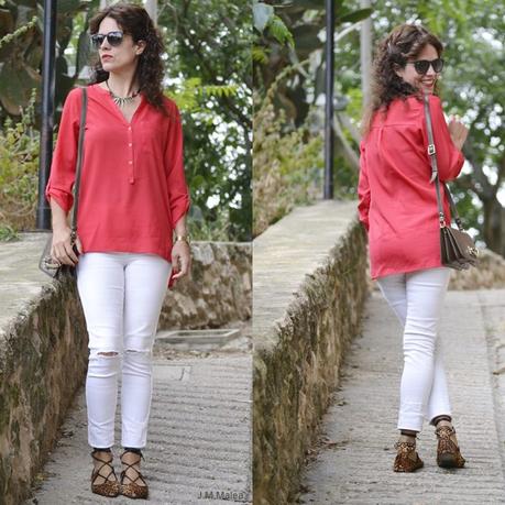 RED & WHITE & LEOPARD.