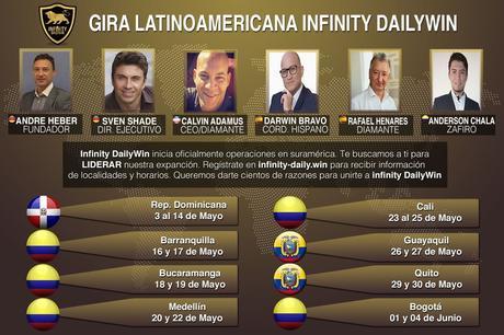 Infinity DailyWin continúa en Ecuador su gira de presentación por latinomérica