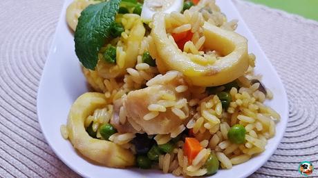 Arroz con calamares