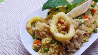 Arroz con calamares
