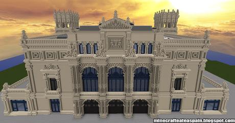 Réplica Minecraft del Teatro de Victoria Eugenia, Donostia, España.